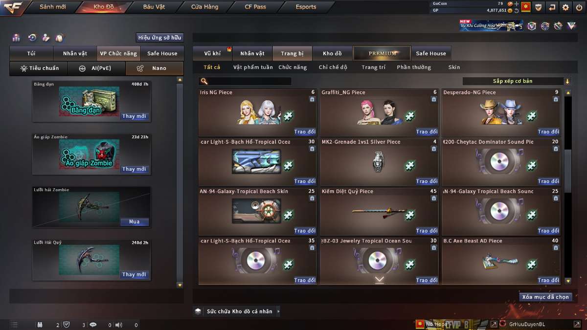 shop acc cf uy tin gia re